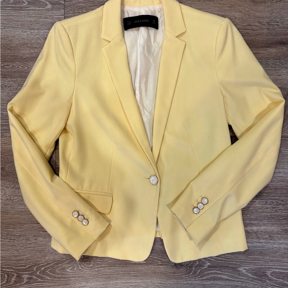 Zara Women's Yellow Blazer